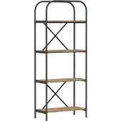 vidaXL Boekenplank 4-laags 60 x 30 x 146 cm Bewerkt hout Artisan Eiken