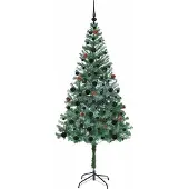 vidaXL Kunstkerstboom met 300 LED Groen 180 cm PVC en Staal