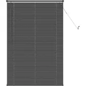 vidaXL Venetiaanse jaloezie Zilvergrijs 150 x 100 cm 25 mm PVC