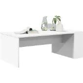 vidaXL Salontafel Wit 95 x 50 x 34 cm Bewerkt hout