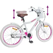 vidaXL Kinderfiets 18 Inch voor 5-7 jaar oud Wit