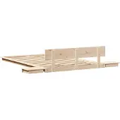 vidaXL Bedframe Bruin 120 x 200 cm Hout