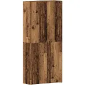 vidaXL Schoenenkast 80 x 35.5 x 180 cm Bewerkt hout Bruin