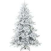 vidaXL Kunstmatige Hinged Kerstboom Wit 180 cm PVC en Staal