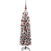 vidaXL Kunstkerstboom Groen 150 cm PVC en Staal en Kunststof