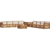 vidaXL Buiten bank set 9 st Naturel Massief Acacia Hout