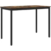 vidaXL Staande Bartafel Bewerkt hout Rechthoekig
