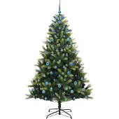 vidaXL Kunstmatige Scharnierende Kerstboom 300 LEDs Groen 210 cm