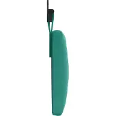 vidaXL Hangend hoofdbord Turquoise Fluweel