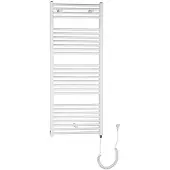 Aqualine Direct-E Elektrische badkamerradiator, recht, 60x132cm, 600W, wit