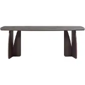 Fonq Oakline Curve Eettafel B 220 cm - Mystic Brown
