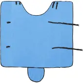 vidaXL Paardendeken Volledig Aqua 155 cm Polyester Fleece