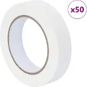vidaXL Schilder Maskering Tapes 50 st Wit 25mm x 50m Papier