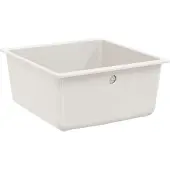 vidaXL Wasbak 80% Kwarts en 20% Hars 430 x 460 mm Wit