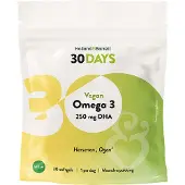 Holland & Barrett 2+1 gratis | 30DAYS Vegan Omega 3 250mg DHA - 30 softgels
