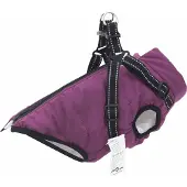 vidaXL Hondenjas Paars L32 Fleece en polyester
