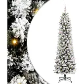 vidaXL Kunstkerstboom Wit 150 cm PVC en Metaal en Plastic
