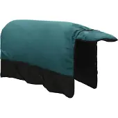 vidaXL Paardendeken Donkergroen en zwart 85 cm Polyester