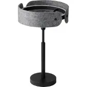 Osram LED-tafellamp Decor Curve Felt, alu / grijs / zink, Woon-/ Eetkamer, Textiel / Stof / Zijde, Modern, LED tafellamp