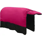 vidaXL Paardendeken Roze en Zwart 145 cm Polyester