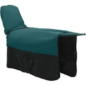 vidaXL Paardendeken Donkergroen en zwart 85 cm Polyester