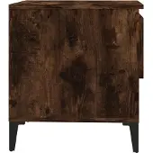 vidaXL Bijzettafel 50x46x50 cm bewerkt hout gerookt eikenkleurig