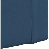 vidaXL Hangend hoofdbord Met LED-verlichting Blauw Stof