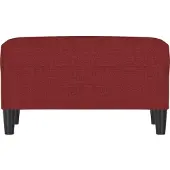 vidaXL Bankje 70x35x41 cm stof wijnrood