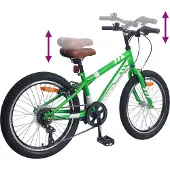 vidaXL Mountainbike 20 Inch 6-Snelheid voor 5-8 jaar oud Groen