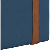 vidaXL Hangend hoofdbord Blauw Antiek PU