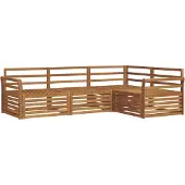 vidaXL Buiten bank set 4 st Naturel Massief Acacia Hout