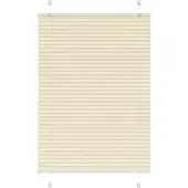 vidaXL Plissé rolgordijn 100x100 cm stofbreedte 99,4cm polyester crème
