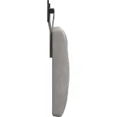 vidaXL Hangend hoofdbord Lichtgrijs Fluweel