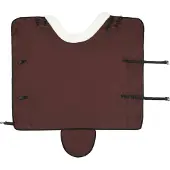 vidaXL Paardendeken Volledig Donkerbruin 145 cm Polar fleece
