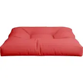vidaXL Palletkussen 80x80x12 cm stof rood