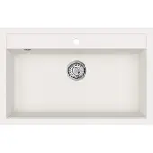 vidaXL Wasbak Graniet 795 x 505 mm Wit