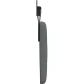 vidaXL Hangend hoofdbord Donkergrijs Stof