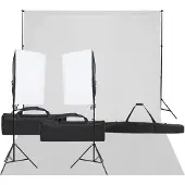 vidaXL Fotostudioset met verlichtingsset en achtergrond