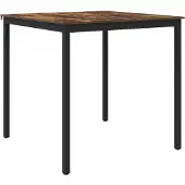 vidaXL Staande Bartafel Bewerkt hout Vierkant