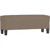 vidaXL Bankje 100x35x41 cm stof taupe