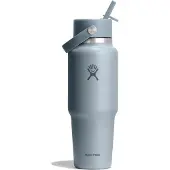 Hydroflask - Wide Flex Straw Travel Bottle - Drinkfles 946 ml, grijs