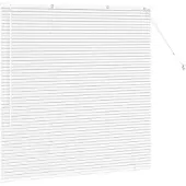 vidaXL Venetiaanse jaloezie Wit 130 x 135 cm 25 mm Aluminium