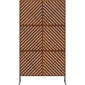 vidaXL Privacyscherm 100 x 50 x 180 cm weervast staal Roestkleurig