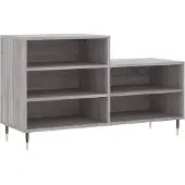 vidaXL Schoenenkast 102x36x60 cm bewerkt hout sonoma grijs