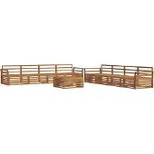 vidaXL Buiten bank set 9 st Naturel Massief Acacia Hout
