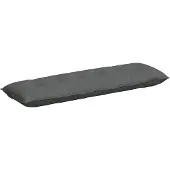 vidaXL Rugkussen Donkergrijs 200 x 19 x 50 cm Stof