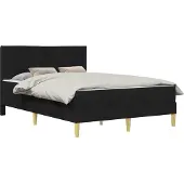 vidaXL Bedframe Zwart 160 x 200 cm Polyester