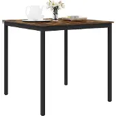 vidaXL Staande Bartafel Bewerkt hout Vierkant