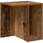 vidaXL Bijzettafel Oudhout 37 x 32 x 40 cm Bewerkt hout