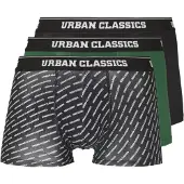 Urban Classics Boxershorts donkergroen / zwart / wit